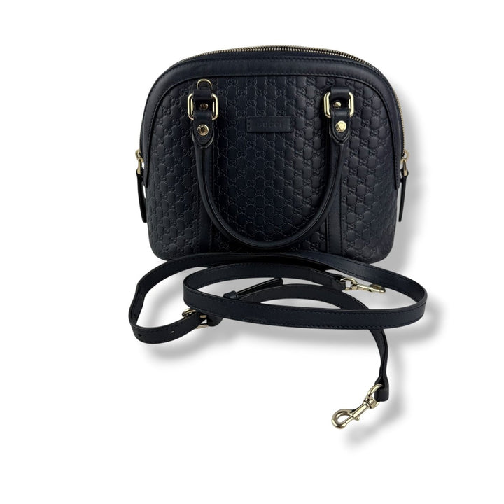 Gucci Guccissima Mini Dome Midnight GG Monogram Handbag - Lux Central