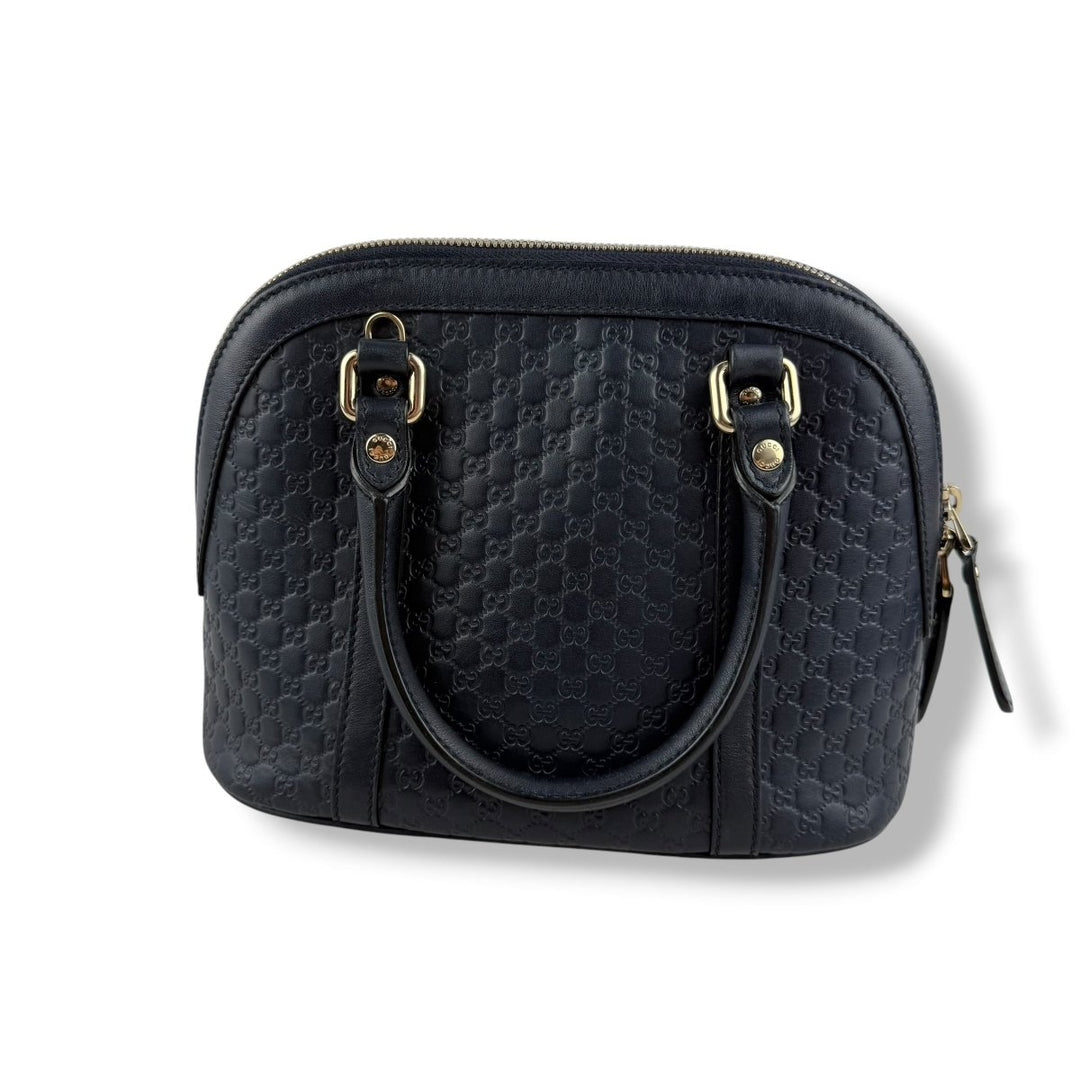 Gucci Guccissima Mini Dome Midnight GG Monogram Handbag - Lux Central