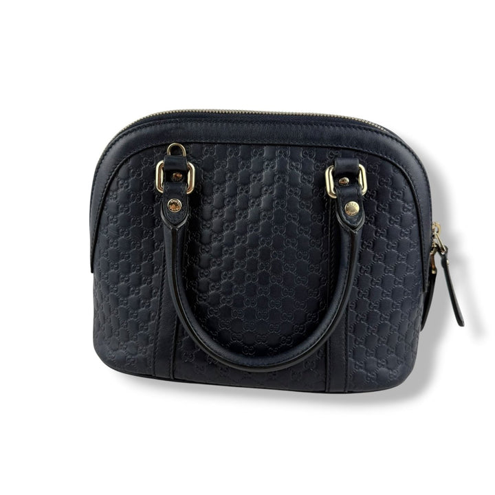 Gucci Guccissima Mini Dome Midnight GG Monogram Handbag - Lux Central