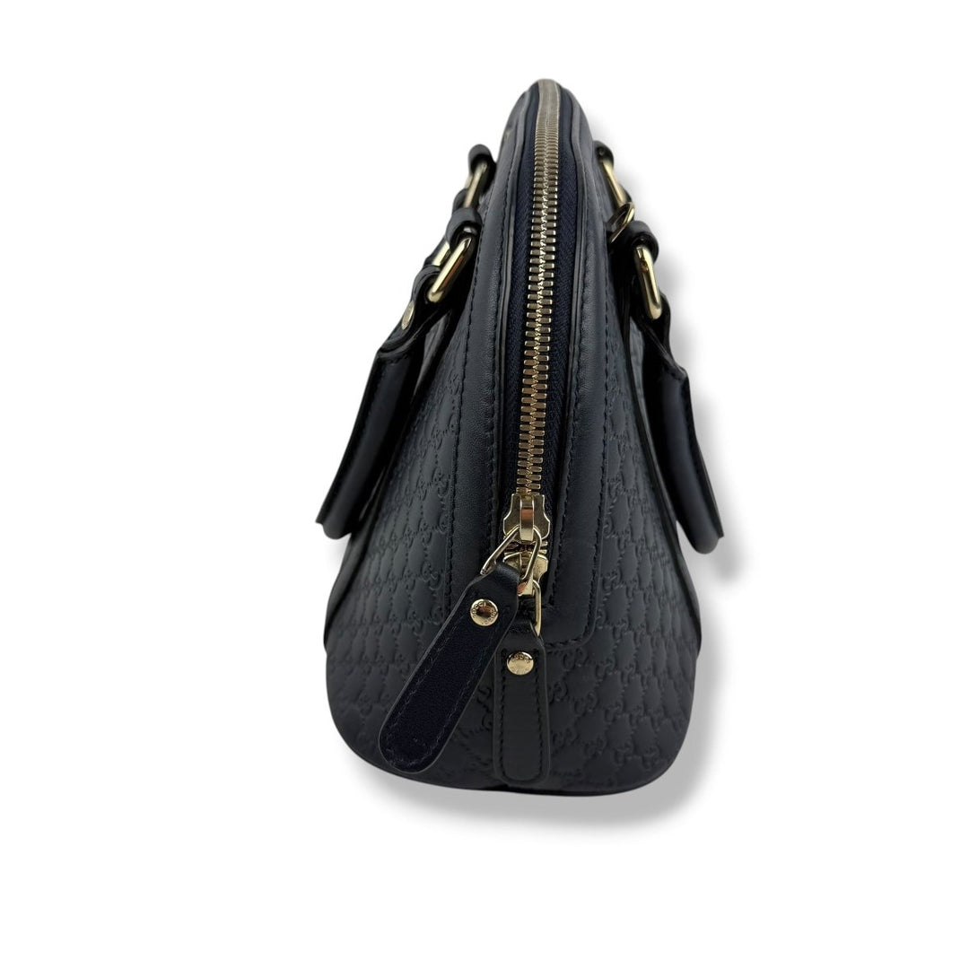 Gucci Guccissima Mini Dome Midnight GG Monogram Handbag - Lux Central