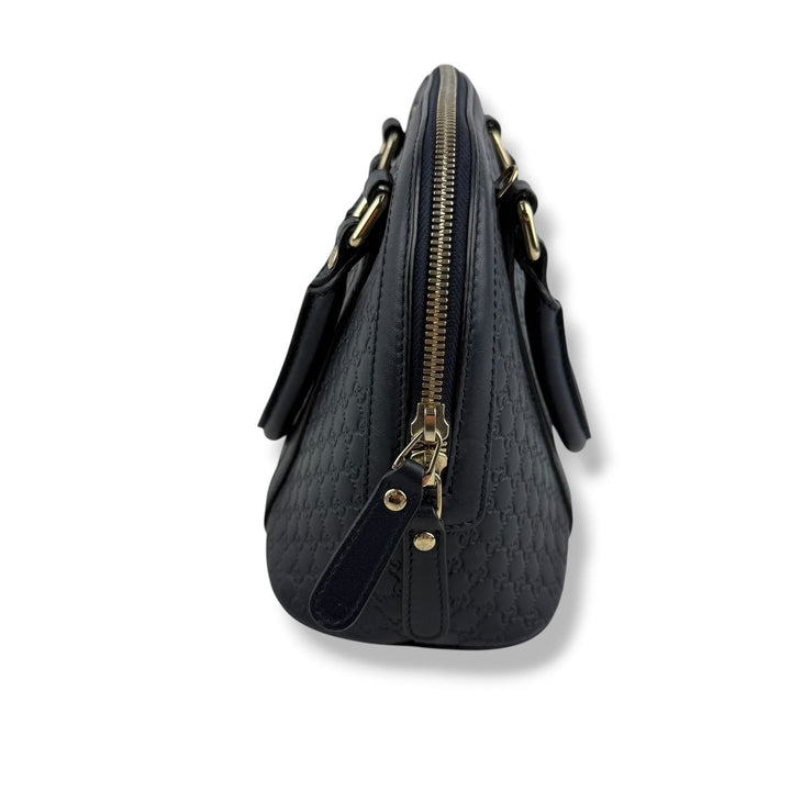 Gucci Guccissima Mini Dome Midnight GG Monogram Handbag - Lux Central