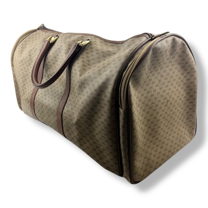 Gucci Holdall GG Beige Monogram Vintage Duffle Bag - Lux Central