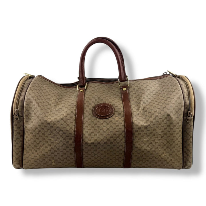 Gucci Holdall GG Beige Monogram Vintage Duffle Bag - Lux Central