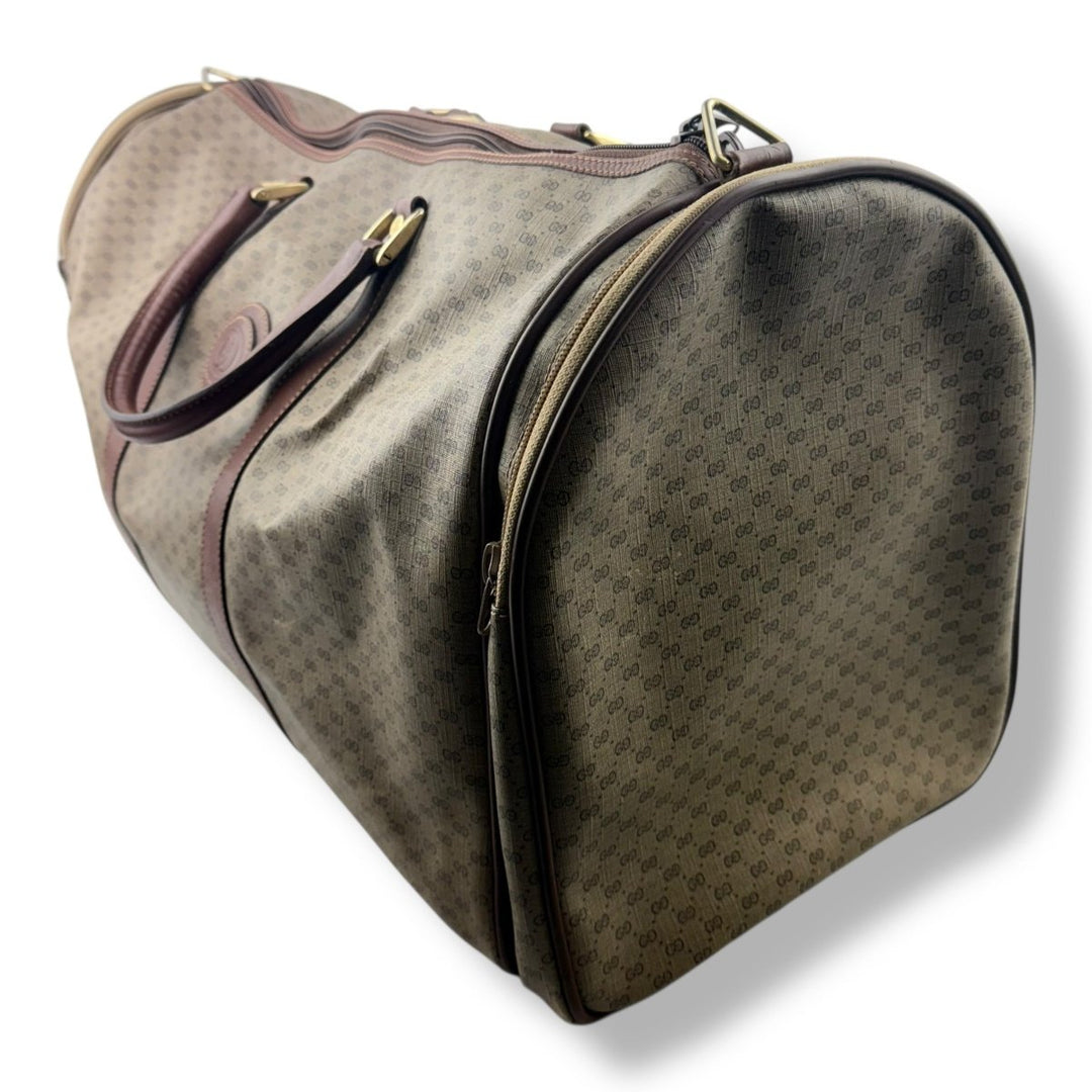 Gucci Holdall GG Beige Monogram Vintage Duffle Bag - Lux Central