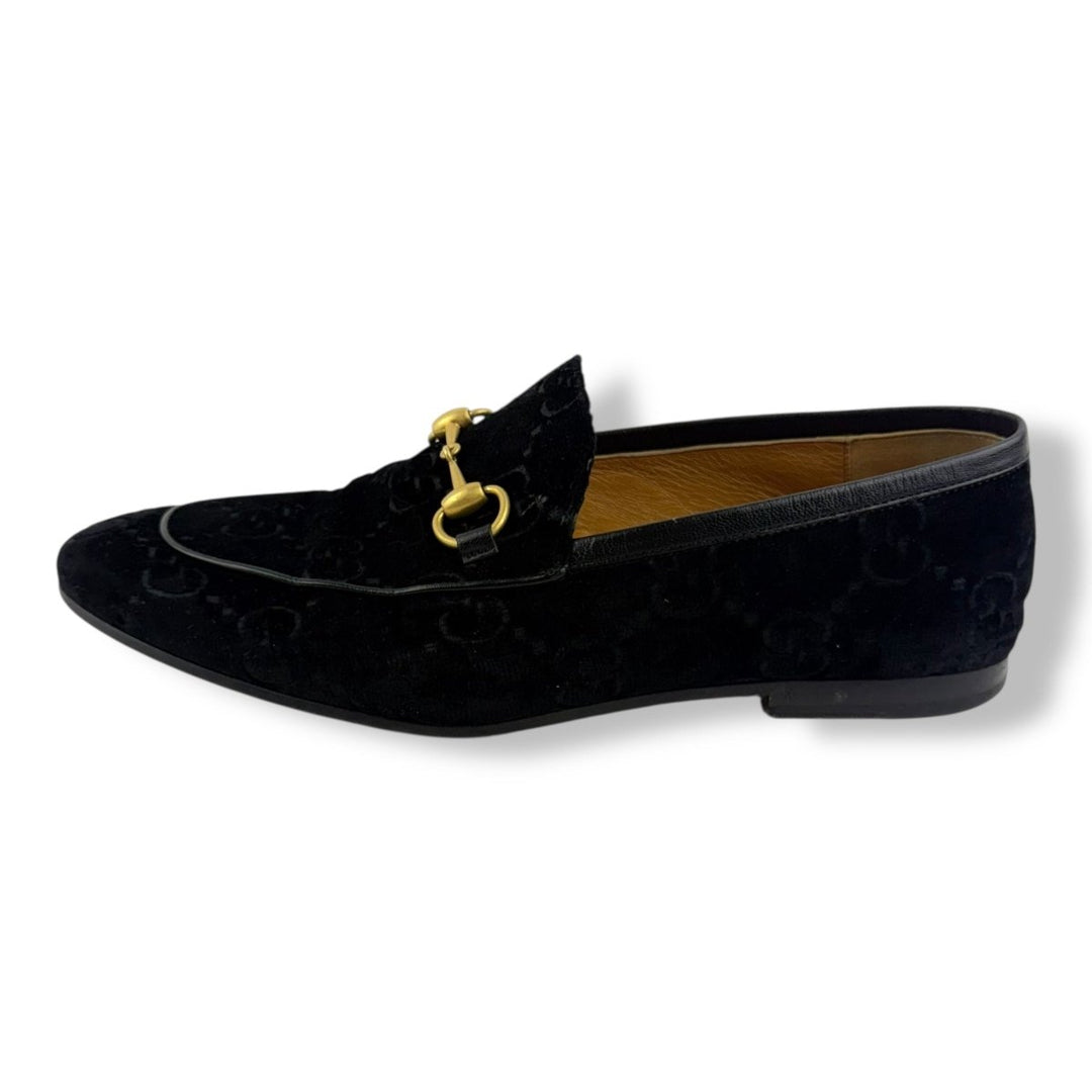Gucci Jordaan GG Black Monogram Loafers UK 8 EU 42 - Lux Central