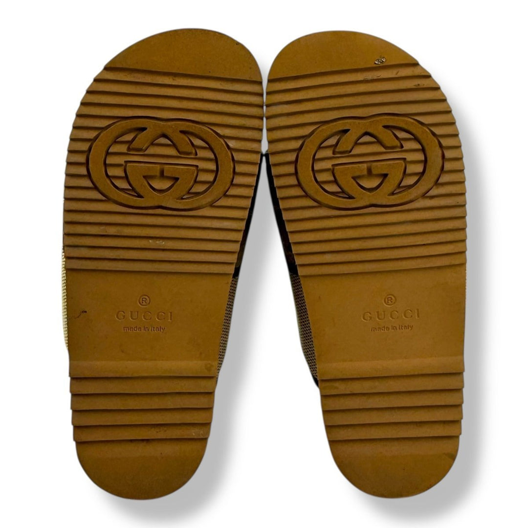 Gucci Jumbo Beige GG Platform Sandals UK 6 / EU 39 - Lux Central