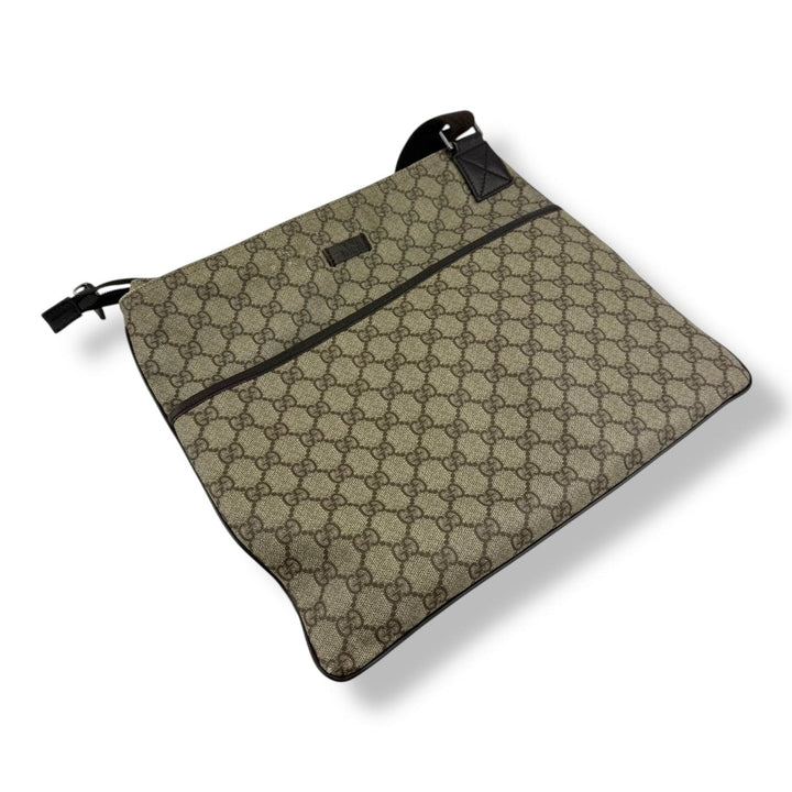 Gucci Messenger Bag GG Supreme Brown Beige - Lux Central