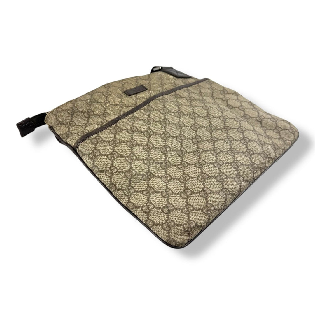 Gucci Messenger Bag GG Supreme Brown Beige - Lux Central