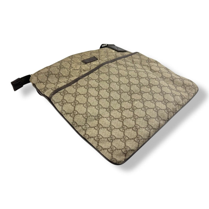 Gucci Messenger Bag GG Supreme Brown Beige - Lux Central