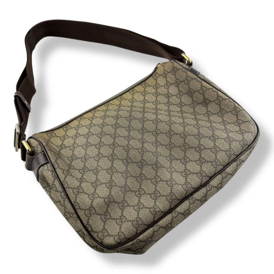Gucci Messenger Bag GG Supreme Brown Beige - Lux Central
