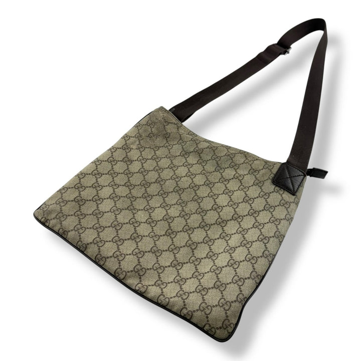 Gucci Messenger Bag GG Supreme Brown Beige - Lux Central