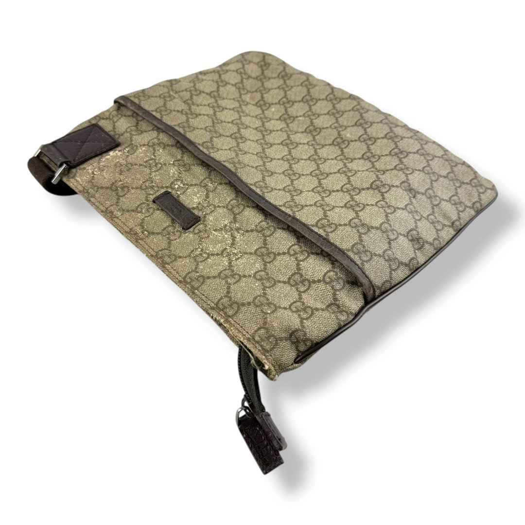 Gucci Messenger Bag GG Supreme Brown Beige - Lux Central