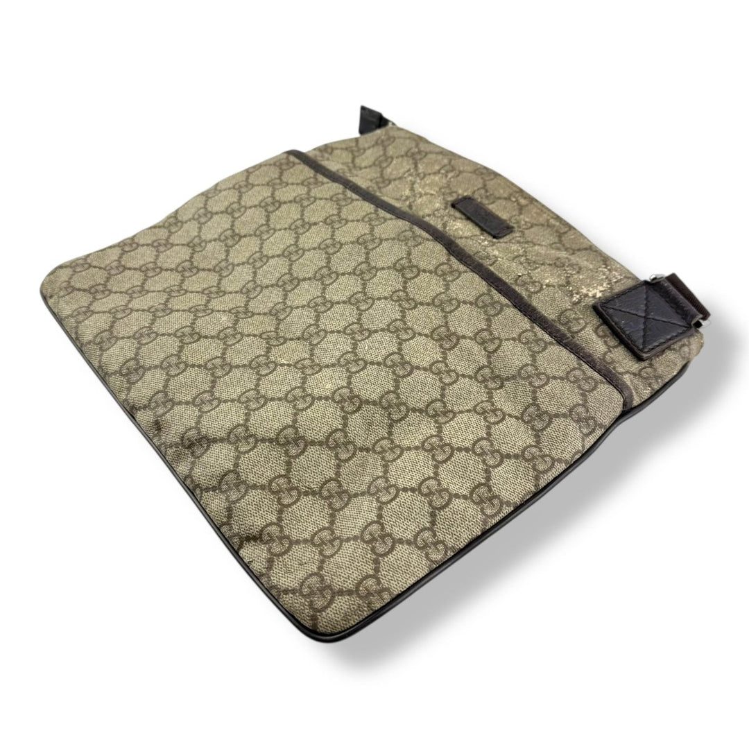 Gucci Messenger Bag GG Supreme Brown Beige - Lux Central