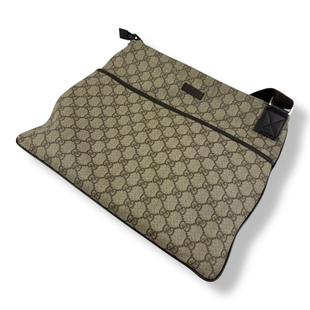Gucci Messenger Bag GG Supreme Brown Beige - Lux Central
