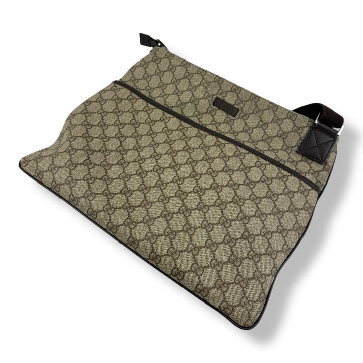 Gucci Messenger Bag GG Supreme Brown Beige - Lux Central