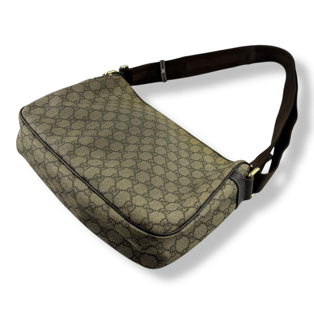 Gucci Messenger Bag GG Supreme Brown Beige - Lux Central