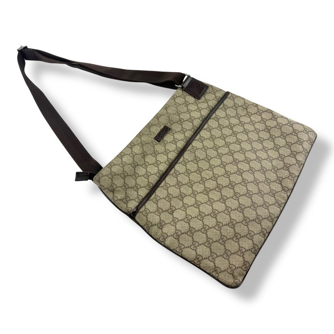 Gucci Messenger GG Monogram Large Crossbody Bag - Lux Central