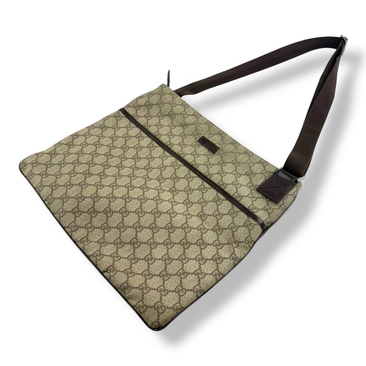 Gucci Messenger GG Monogram Large Crossbody Bag - Lux Central
