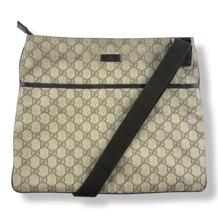 Gucci Messenger GG Monogram Large Crossbody Bag - Lux Central