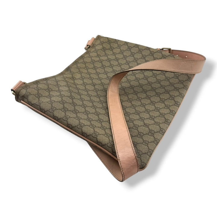 Gucci Messenger GG Supreme Beige/Pink Bag - Lux Central