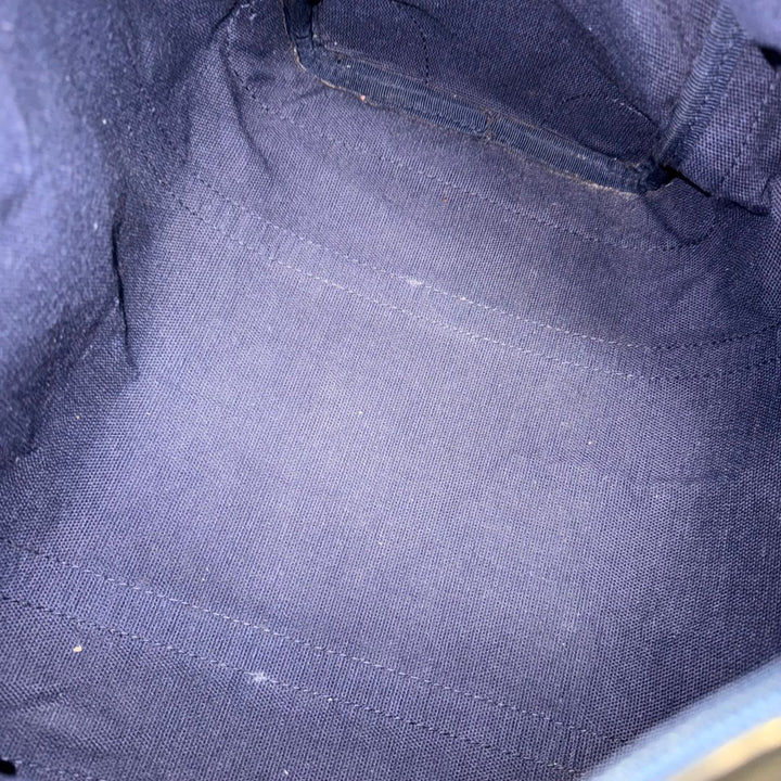 Gucci Navy GG Monogram Boston Canvas Bag - Lux Central