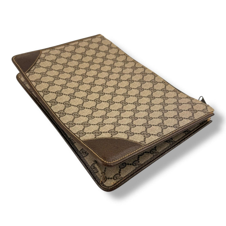 Gucci Ophidia GG Monogram Beige Clutch Pouch Bag - Lux Central