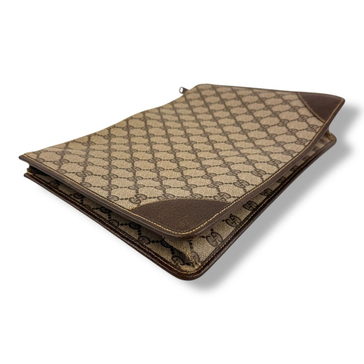 Gucci Ophidia GG Monogram Beige Clutch Pouch Bag - Lux Central