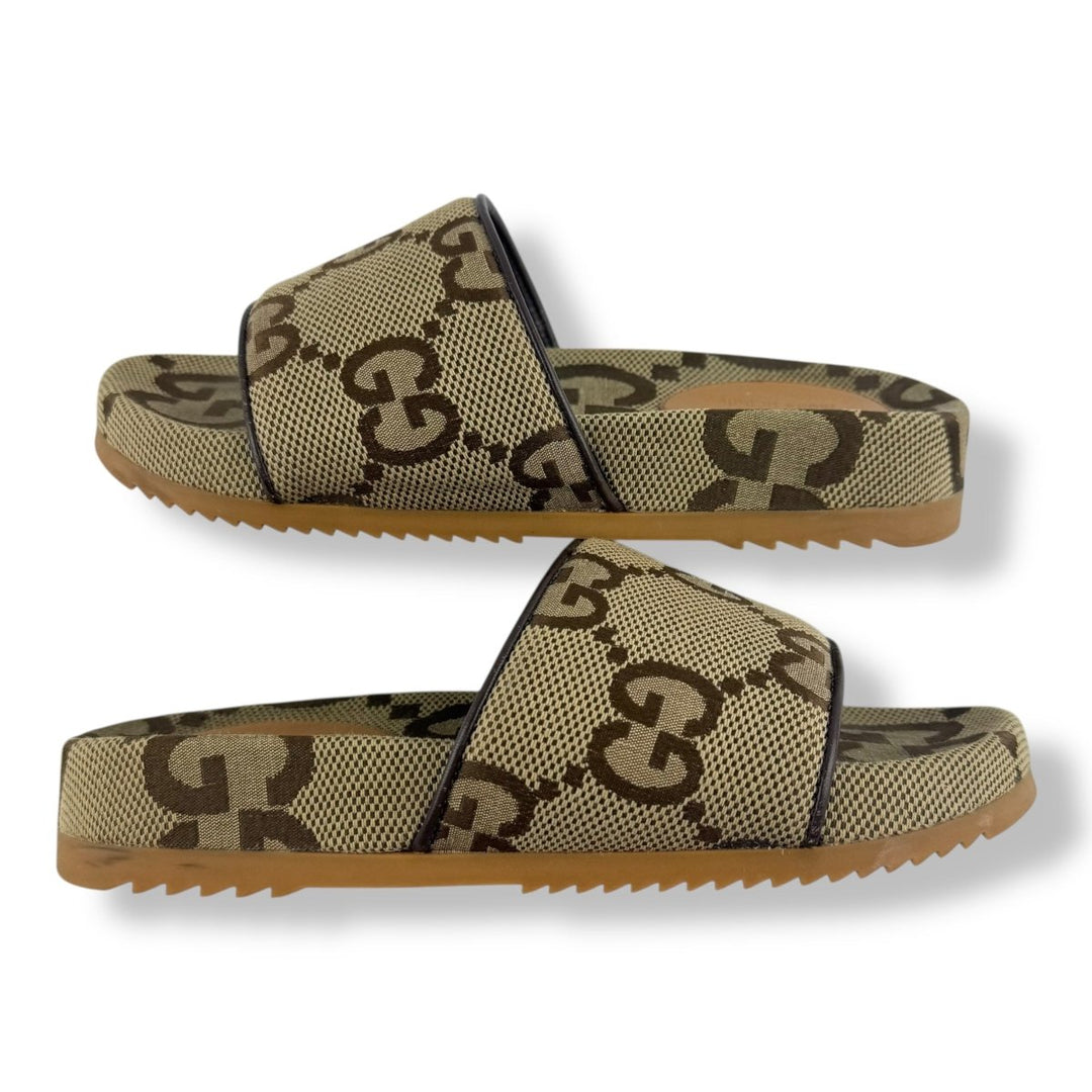 Gucci Platform Monogram Slide Sandal UK 5 / EU 38 - Lux Central
