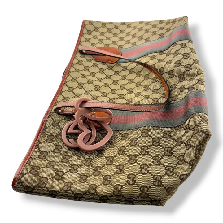 Gucci Sherry Beige/Orange Tote Bag - Lux Central