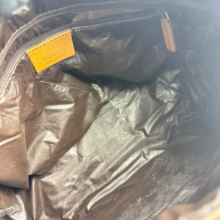 Gucci Sherry Line Beige GG Monogram Boston Canvas Bag - Lux Central