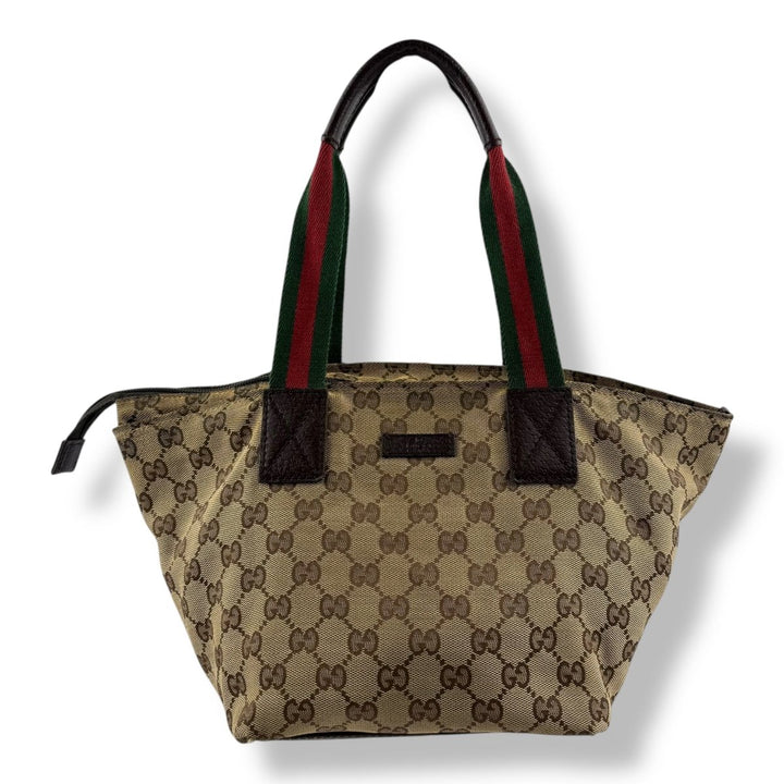 Gucci Sherry Tote Beige GG Monogram Handbag - Lux Central