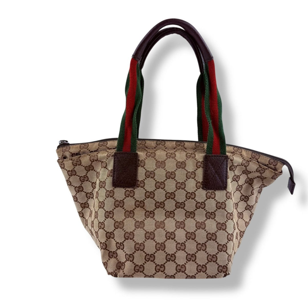 Gucci Sherry Tote Beige GG Monogram Handbag - Lux Central