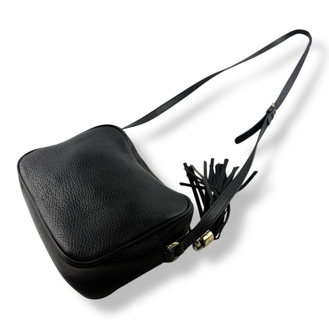 Gucci Soho Black Disco Leather Crossbody Handbag - Lux Central