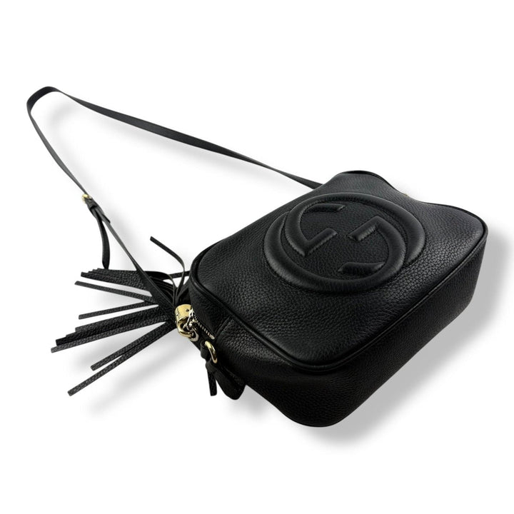 Gucci Soho Black Disco Leather Crossbody Handbag - Lux Central
