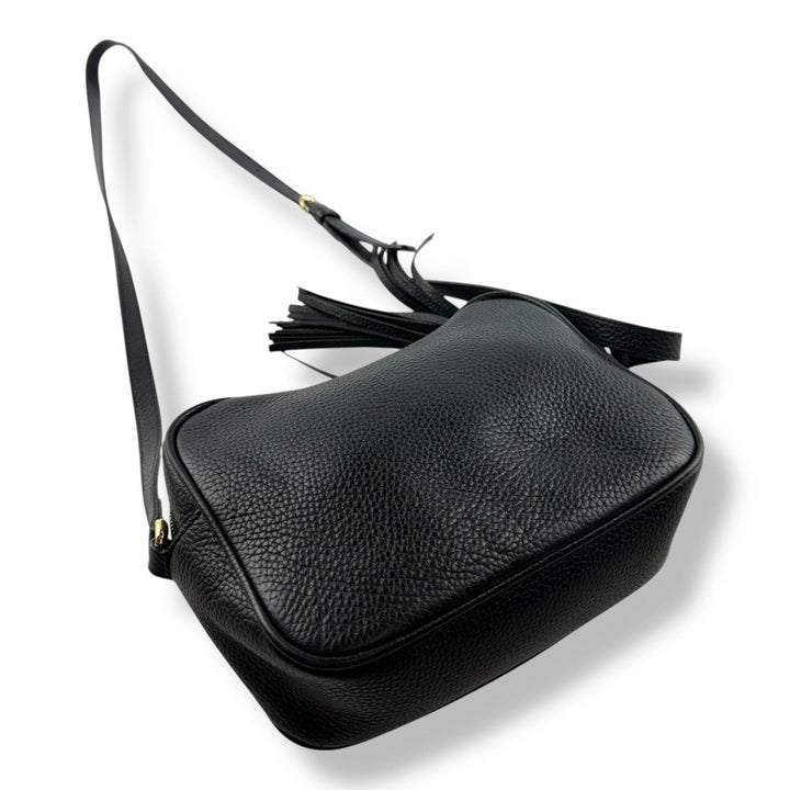 Gucci Soho Black Disco Leather Crossbody Handbag - Lux Central