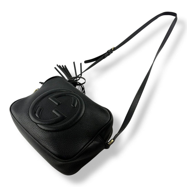 Gucci Soho Black Disco Leather Crossbody Handbag - Lux Central