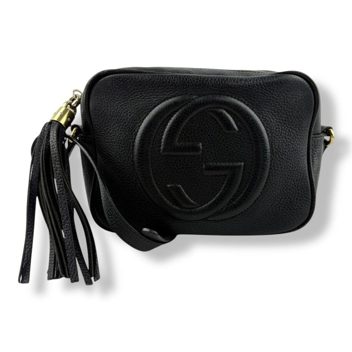 Gucci Soho Black Disco Leather Crossbody Handbag - Lux Central