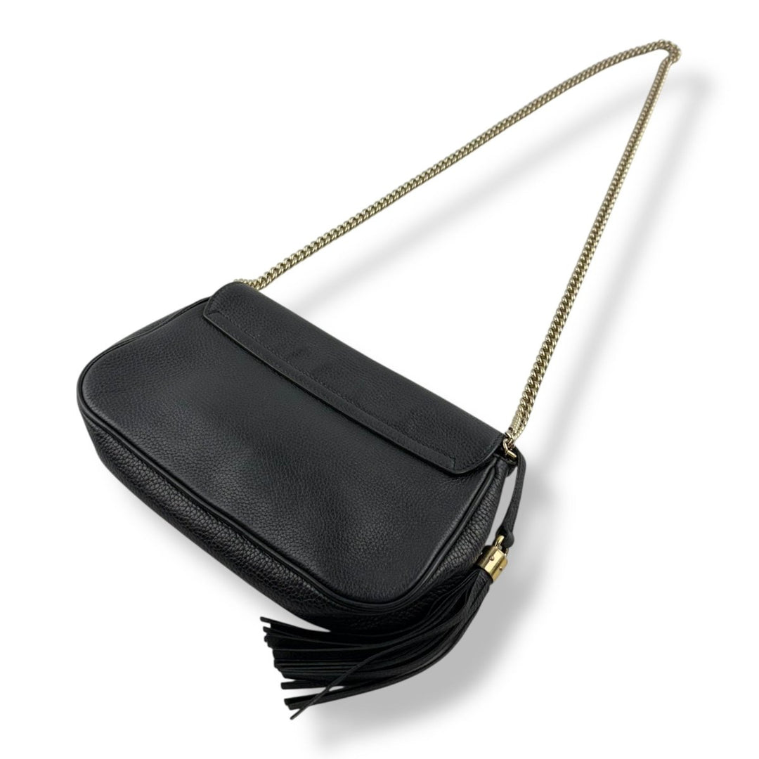 Gucci Soho Black Leather Crossbody Handbag - Lux Central