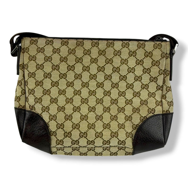 Gucci Supreme Beige Canvas Crossbody Bag - Lux Central