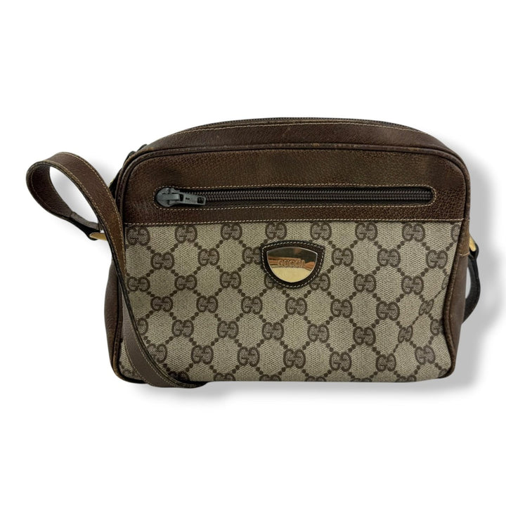 Gucci Supreme Beige Crossbody Camera Bag - Lux Central