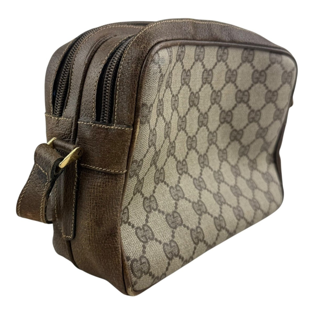 Gucci Supreme Beige Crossbody Camera Bag - Lux Central