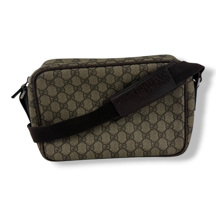 Gucci Supreme Beige Crossbody Camera Bag - Lux Central