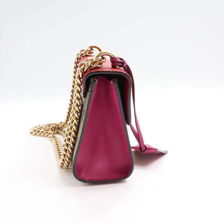 Gucci Supreme GG Beige/Red Padlock Shoulder Handbag - Lux Central