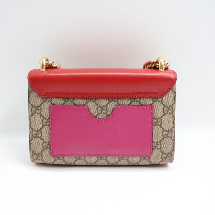 Gucci Supreme GG Beige/Red Padlock Shoulder Handbag - Lux Central