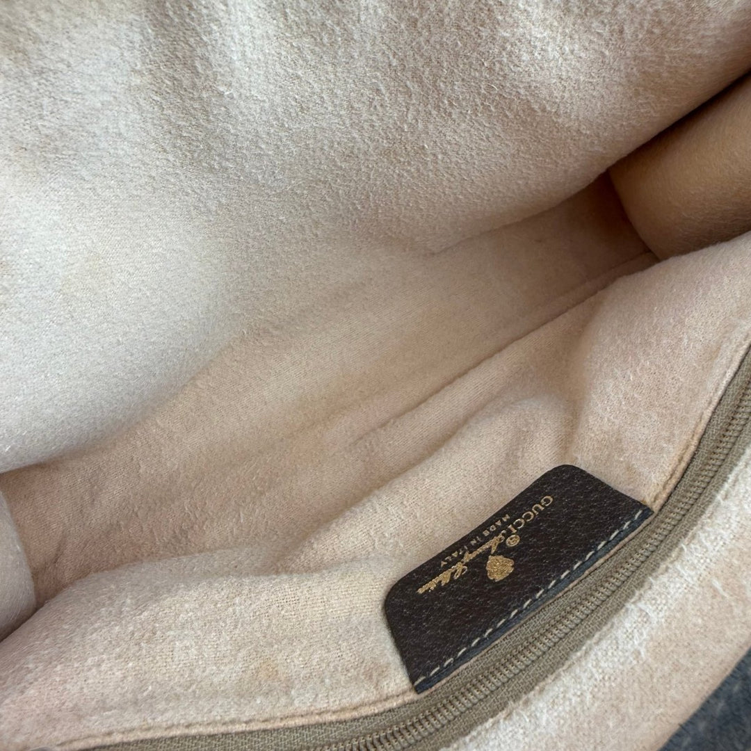 Gucci Supreme GG Monogram Beige Clutch Pouch Bag - Lux Central