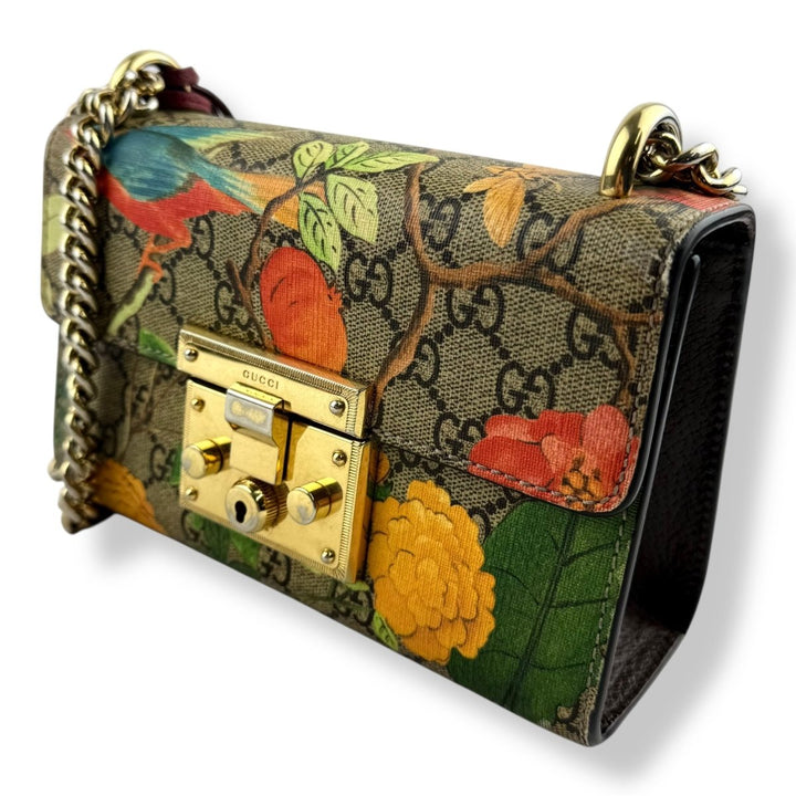 Gucci Tian Supreme GG Padlock Shoulder Handbag - Lux Central