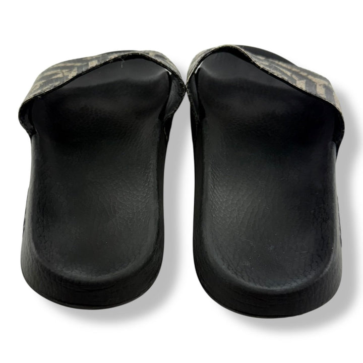 Gucci Two Tone Black/Grey GG Monogram Men’s Slides UK 8 / EU 42 - Lux Central