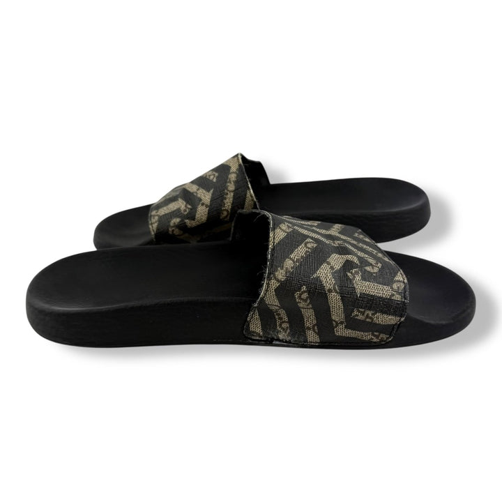 Gucci Two Tone Black/Grey GG Monogram Men’s Slides UK 8 / EU 42 - Lux Central