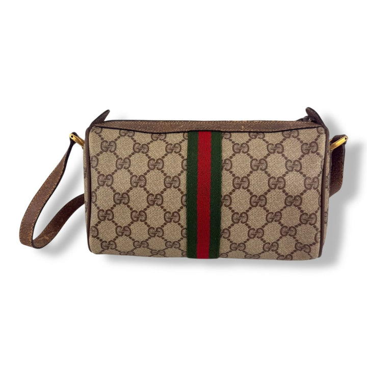 Gucci Vintage Beige Ophidia Sherry Line Crossbody Handbag - Lux Central