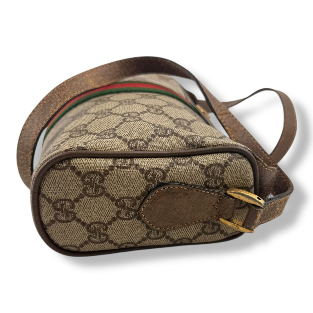 Gucci Vintage Beige Ophidia Sherry Line Crossbody Handbag - Lux Central